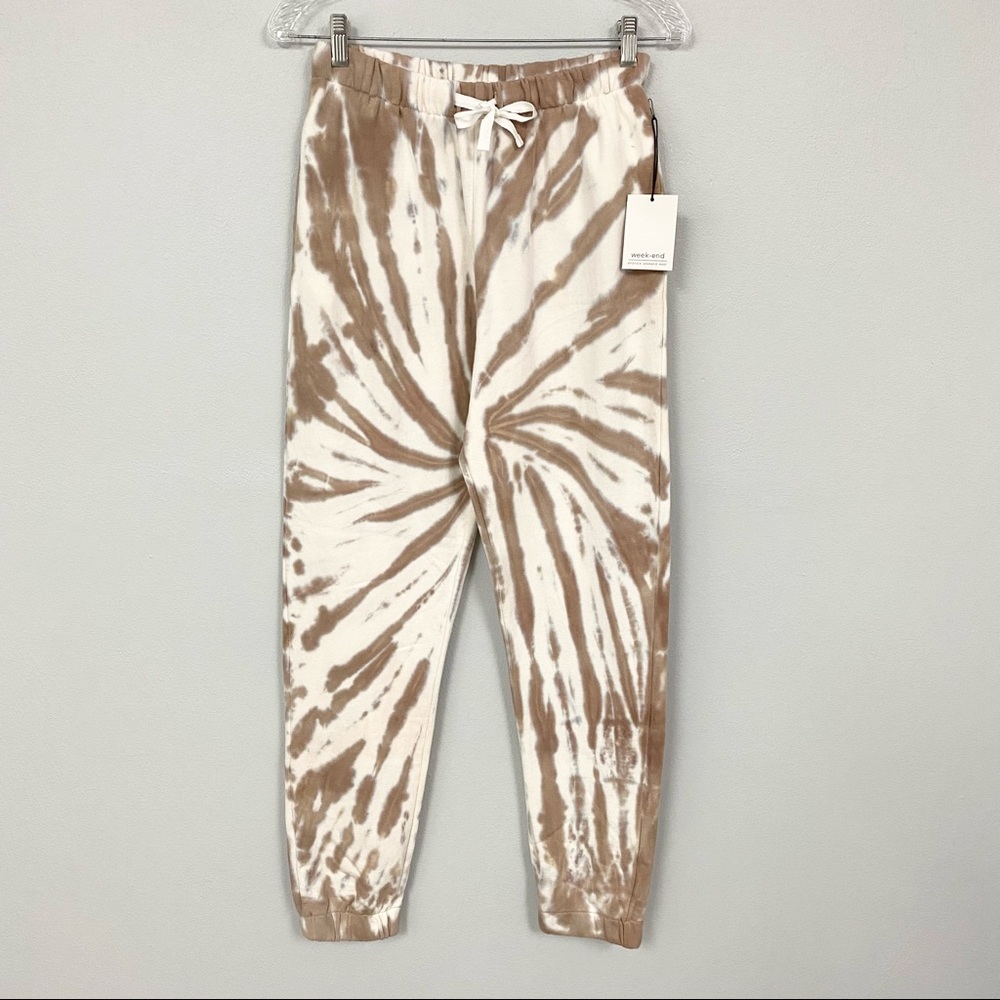 WEEK-END 🍿 Mocha Tie-Dyed Joggers - Size S